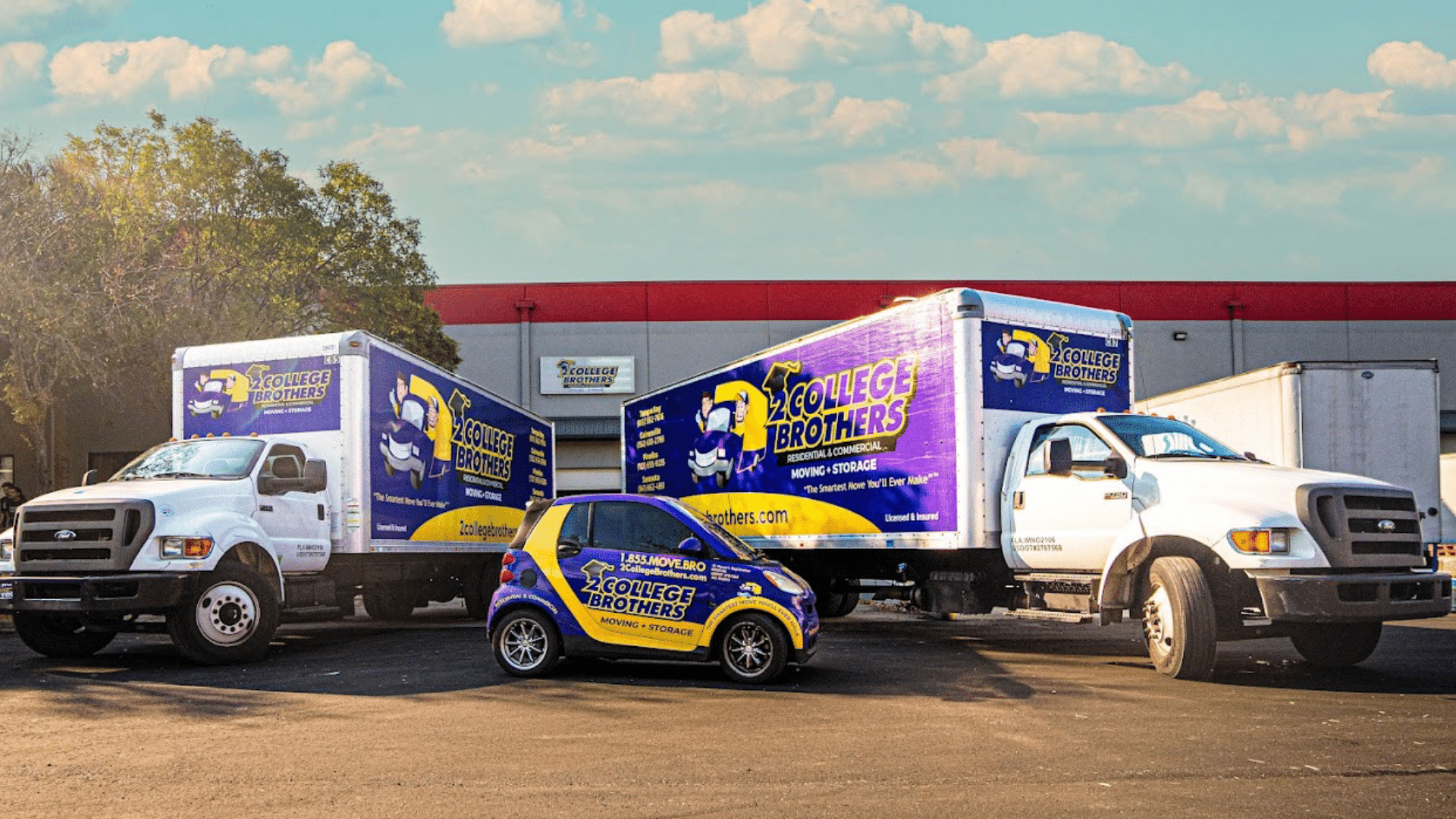 2 Brothers College Moving Truck Wrap