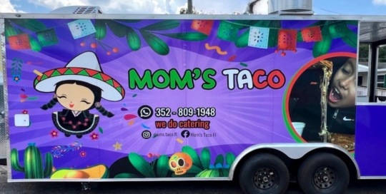 Mom's Taco. Tampa Auto Wraps