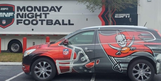 Spartans car Tampa Auto Wraps