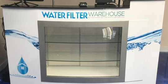 Water Filter Warehouse Retail Counter