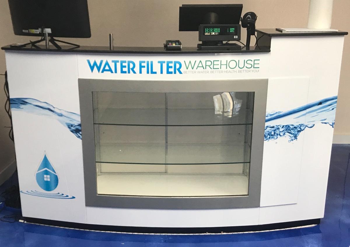 Water Filter Warehouse Retail Counter