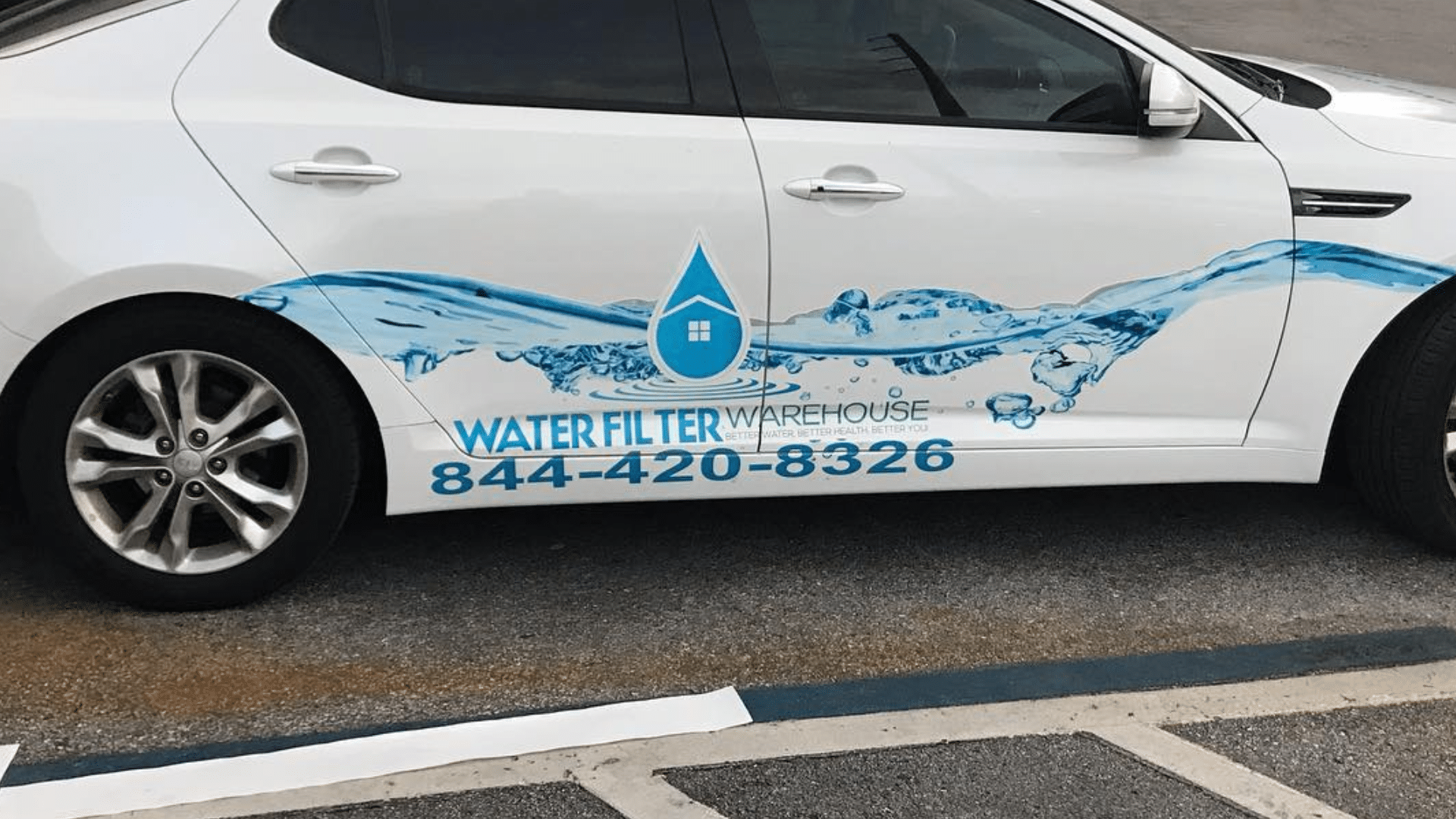 Water Filter Warehouse Car Wrapped