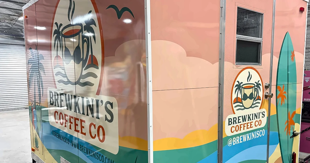 Trailer Wrap Sizes and Coverage: What Businesses Should Know 3 Concession trailer full wrap in Tampa